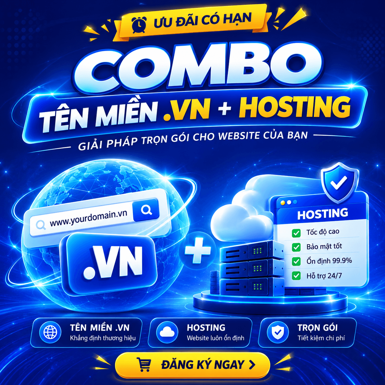 Tên miền + Webhosting