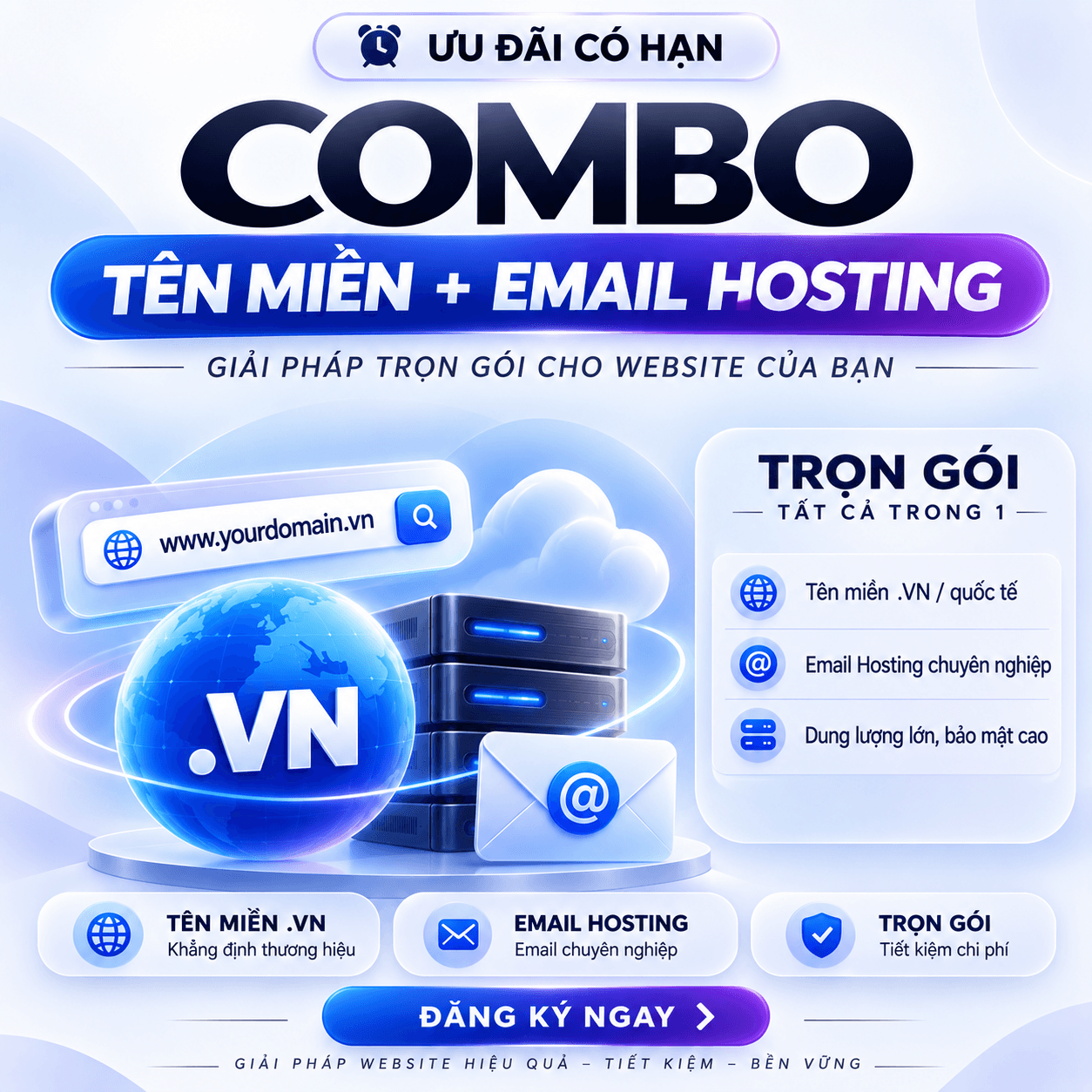 Tên miền + Email Hosting